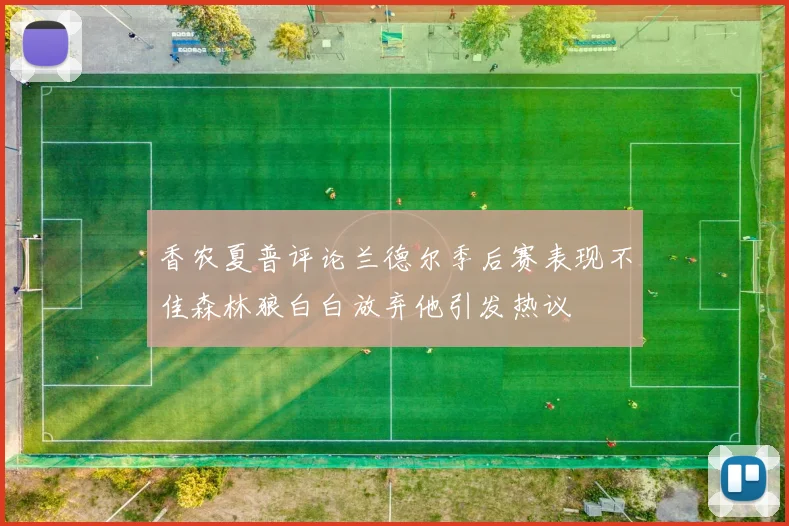 香农夏普评论兰德尔季后赛表现不佳森林狼白白放弃他引发热议